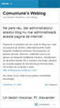 Mobile Screenshot of comuniune.wordpress.com