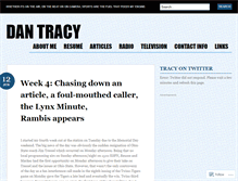 Tablet Screenshot of dantracy.wordpress.com