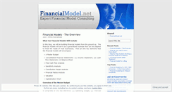 Desktop Screenshot of financialmodel.wordpress.com