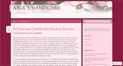 Desktop Screenshot of abouthandcare.wordpress.com