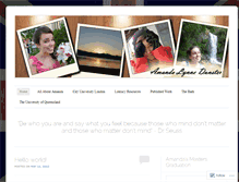 Tablet Screenshot of amandalynnedunster.wordpress.com