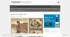 Desktop Screenshot of hybridthoughts.wordpress.com