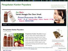Tablet Screenshot of pengobatankukankerpayudara.wordpress.com