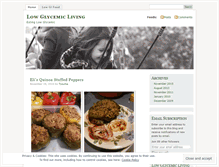 Tablet Screenshot of lowglycemicrecipes.wordpress.com