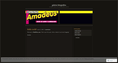 Desktop Screenshot of galeriamadeus.wordpress.com