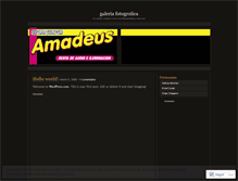 Tablet Screenshot of galeriamadeus.wordpress.com