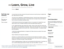 Tablet Screenshot of learngrowlive.wordpress.com