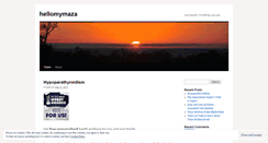 Desktop Screenshot of hellomymaza.wordpress.com