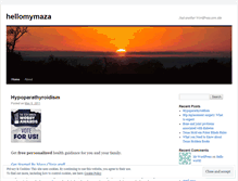 Tablet Screenshot of hellomymaza.wordpress.com