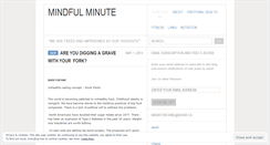 Desktop Screenshot of mindfulminute.wordpress.com