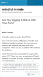 Mobile Screenshot of mindfulminute.wordpress.com