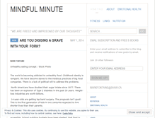 Tablet Screenshot of mindfulminute.wordpress.com