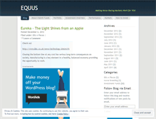 Tablet Screenshot of equusfunds.wordpress.com