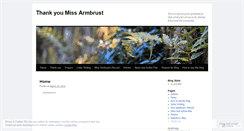 Desktop Screenshot of missarmbrust.wordpress.com