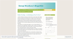 Desktop Screenshot of georgewoodbury.wordpress.com