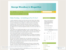 Tablet Screenshot of georgewoodbury.wordpress.com