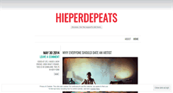 Desktop Screenshot of hieperdepeats.wordpress.com