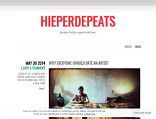 Tablet Screenshot of hieperdepeats.wordpress.com