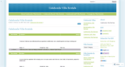 Desktop Screenshot of calahondavillarentals.wordpress.com