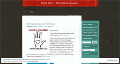 Desktop Screenshot of bloodyshow.wordpress.com