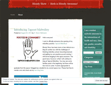 Tablet Screenshot of bloodyshow.wordpress.com