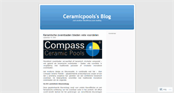 Desktop Screenshot of ceramicpools.wordpress.com