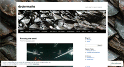 Desktop Screenshot of doctormaths.wordpress.com
