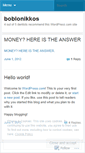 Mobile Screenshot of boblonikkos.wordpress.com