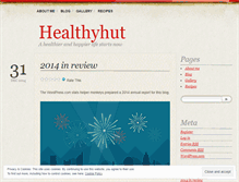 Tablet Screenshot of healthyhut.wordpress.com