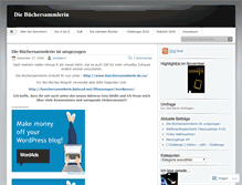 Tablet Screenshot of buechersammlerin.wordpress.com