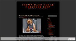 Desktop Screenshot of browndaubdodge.wordpress.com