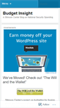 Mobile Screenshot of budgetinsight.wordpress.com