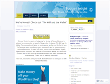 Tablet Screenshot of budgetinsight.wordpress.com