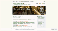 Desktop Screenshot of mchelib.wordpress.com
