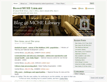 Tablet Screenshot of mchelib.wordpress.com