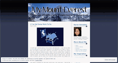 Desktop Screenshot of mymounteverest.wordpress.com