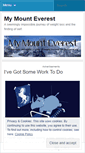 Mobile Screenshot of mymounteverest.wordpress.com