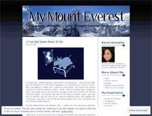 Tablet Screenshot of mymounteverest.wordpress.com