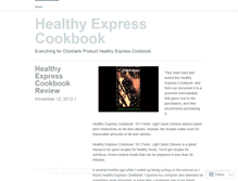 Tablet Screenshot of bloghealthyexpress.wordpress.com