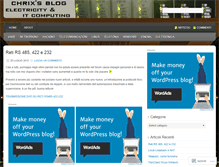 Tablet Screenshot of chrixblog.wordpress.com