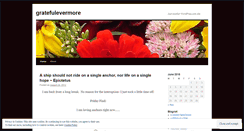 Desktop Screenshot of gratefulevermore.wordpress.com