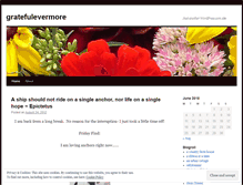 Tablet Screenshot of gratefulevermore.wordpress.com