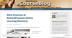 Desktop Screenshot of ecourseblog.wordpress.com