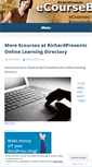 Mobile Screenshot of ecourseblog.wordpress.com