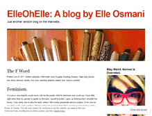 Tablet Screenshot of elleohelle.wordpress.com