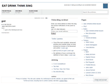 Tablet Screenshot of eatdrinkthinksing.wordpress.com