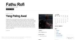 Desktop Screenshot of fathurofi.wordpress.com