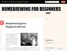 Tablet Screenshot of bloghomebrewingfor.wordpress.com