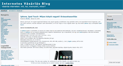 Desktop Screenshot of internetvasarlas.wordpress.com