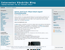Tablet Screenshot of internetvasarlas.wordpress.com